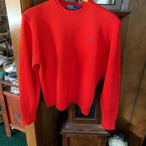 Purina Orange Cotton Sweater L in great shape worn a few times!